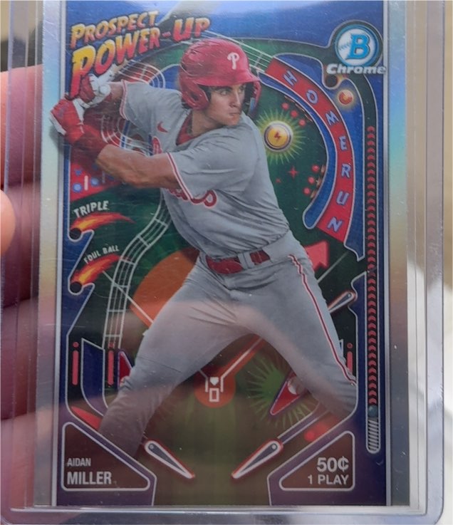 2024 Bowman Chrome Prospect Power-Up #PP-18 Aidan Miller — front