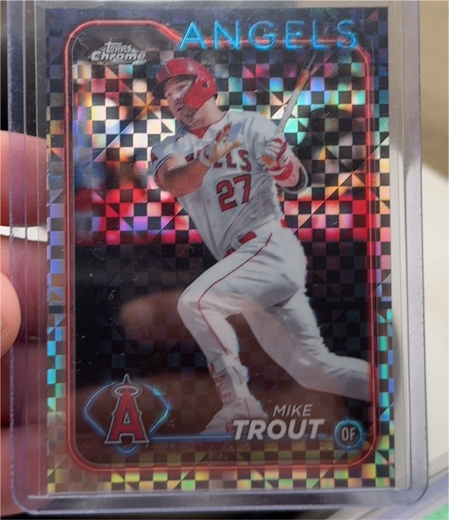 2024 Topps Chrome #200 Mike Trout — front