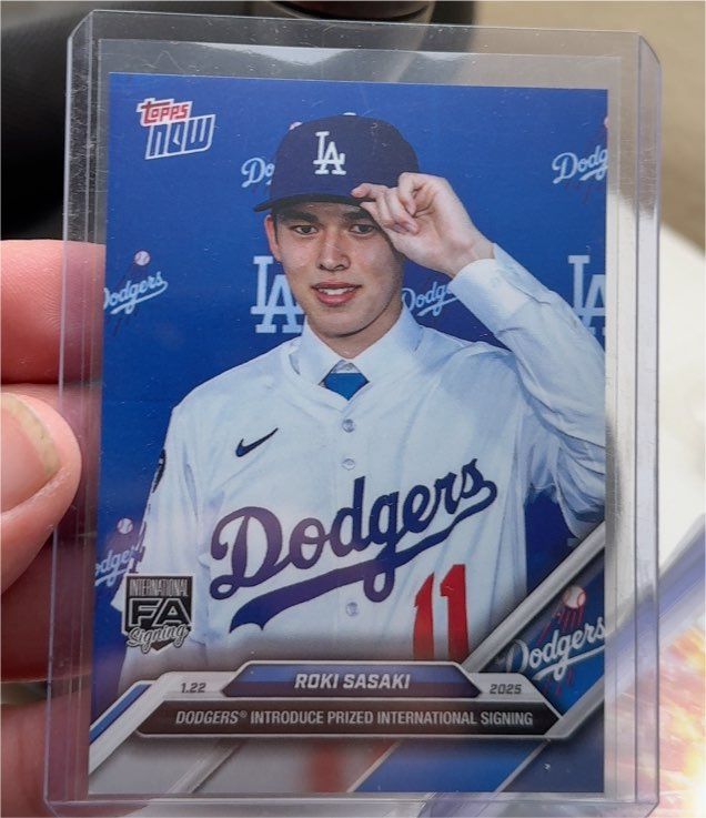 2025 Topps Now #OS-16 Roki Sasaki — front