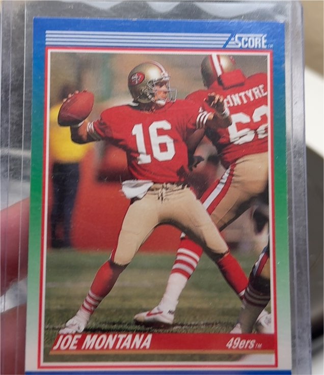 1990 Score #1 Joe Montana — front
