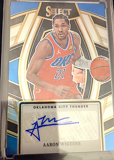 2023-24 Panini Select Signature Selections #SSS-AWG Aaron Wiggins — front