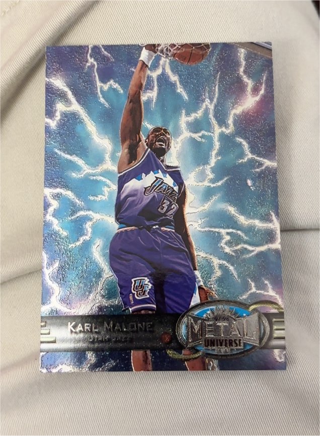 1997-98 Skybox Metal Universe #97 Karl Malone — front