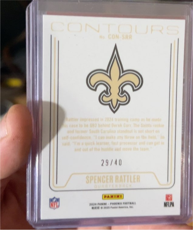 2024 Panini Phoenix Contours #CON-SRR Spencer Rattler — front