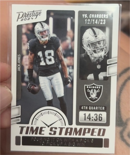 2024 Panini Prestige #TS-JJS Jack Jones Time Stamped — front