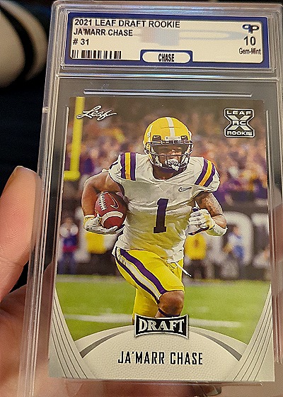 2021 Leaf Draft #31 Ja'Marr Chase — front