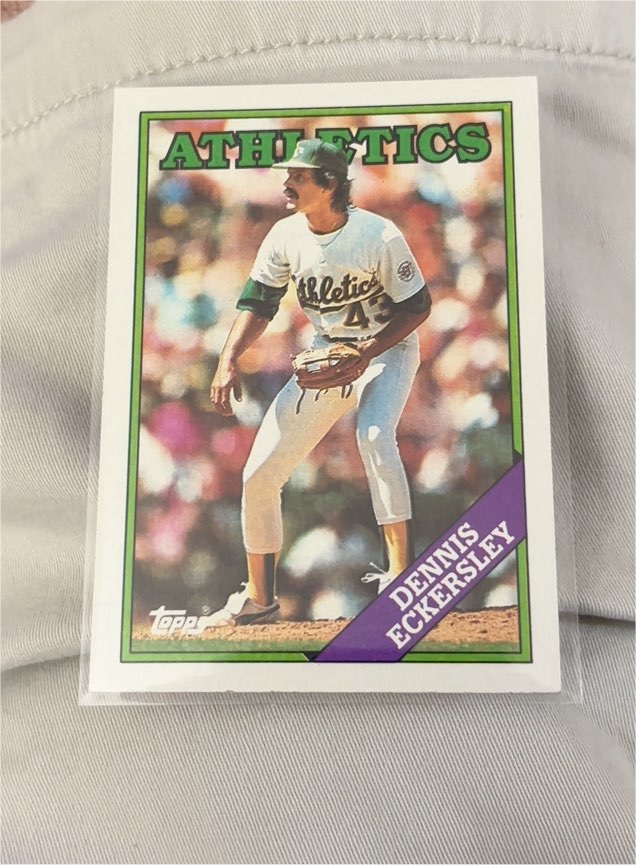 1988 Topps #72 Dennis Eckersley — front