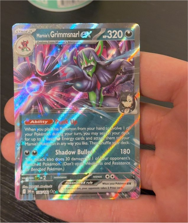 2022 Pokémon SV10 Destined Rivals #136 Marnie's Grimmsnarl EX — front