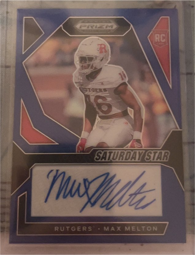 2024 Panini Prizm Draft Picks Saturday Star Signatures #SSS-MMN Max Melton — front