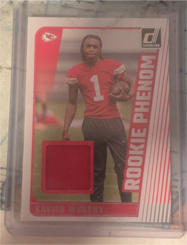 2024 Panini Donruss Rookie Phenom Jerseys #RPJ-XWO Xavier Worthy — front