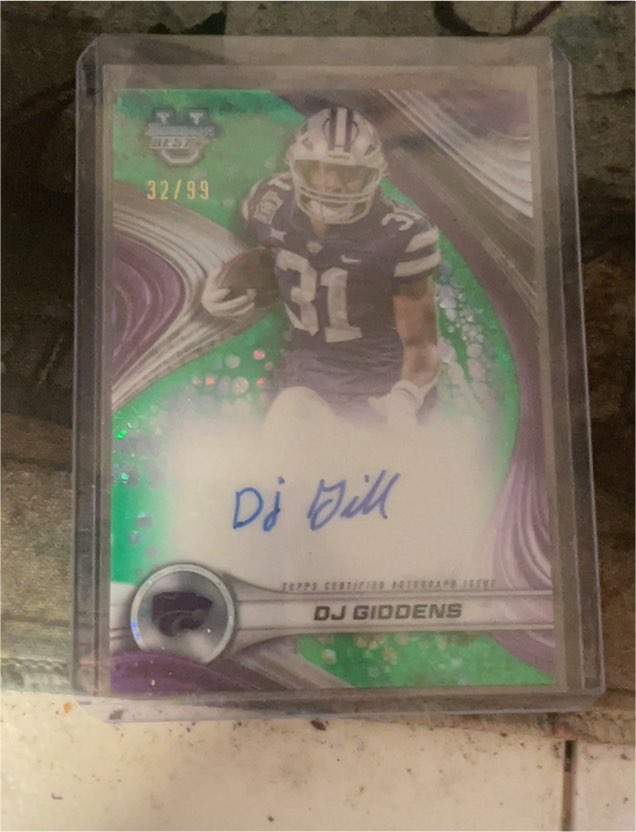 2024 Topps Bowman Best University #BOA-DGI DJ Giddens — front