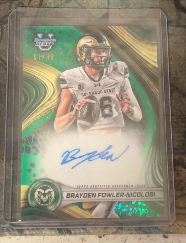 2024 Bowman's Best University #BOA-BF Brayden Fowler-Nicolosi — front