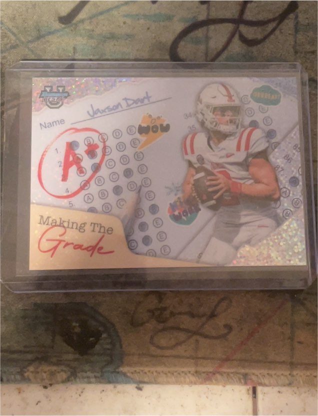 2024 Bowman's Best University - Making the Grade Jaxson Dart #MG-2 — front