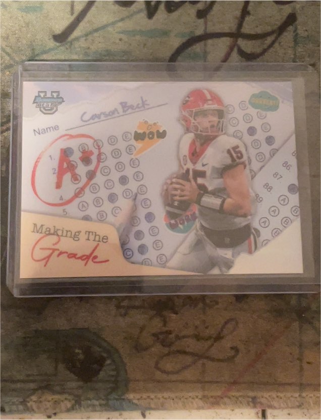 2024 Bowman Best U Making The Grade Carson Beck #MG-1 — front