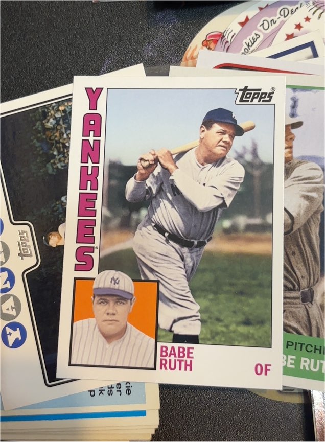 1984 Topps #500 Babe Ruth — front