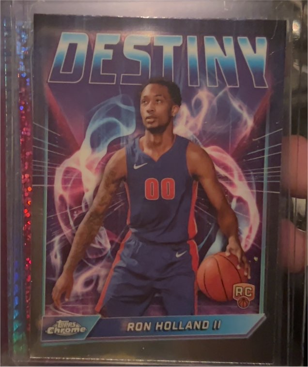 2024-25 Topps Chrome Basketball #D-4 Ron Holland II (RC) Destiny — front