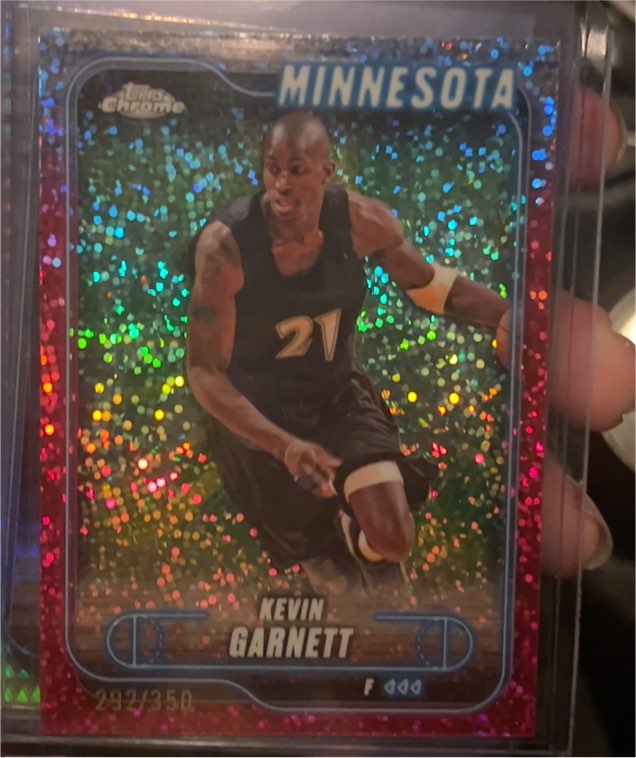 1997 Topps Chrome #292 Kevin Garnett — front