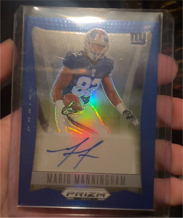 2012 Panini Prizm #193 Mario Manningham — front