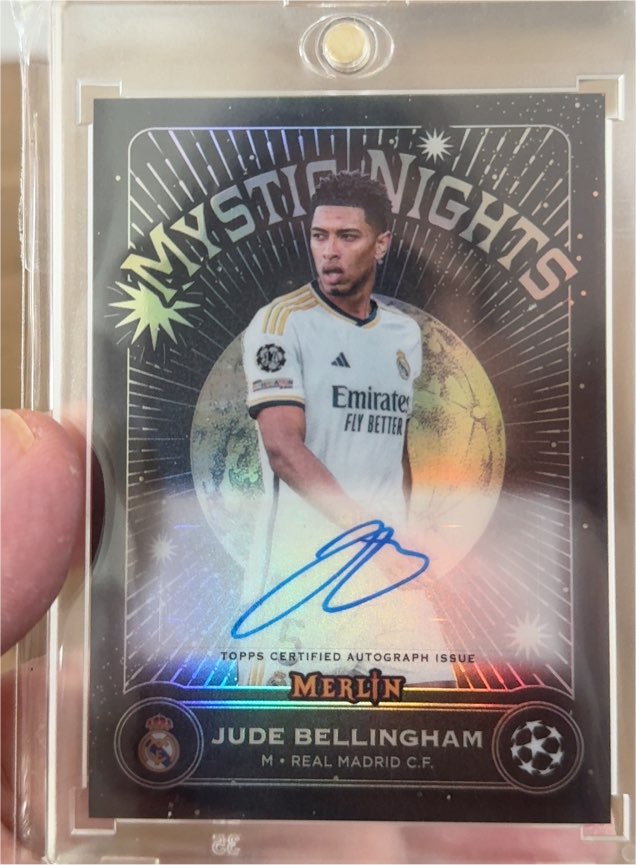 2023-24 Topps Merlin UEFA #MN-1 Jude Bellingham Mystic Nights Real Madrid C.F. — front