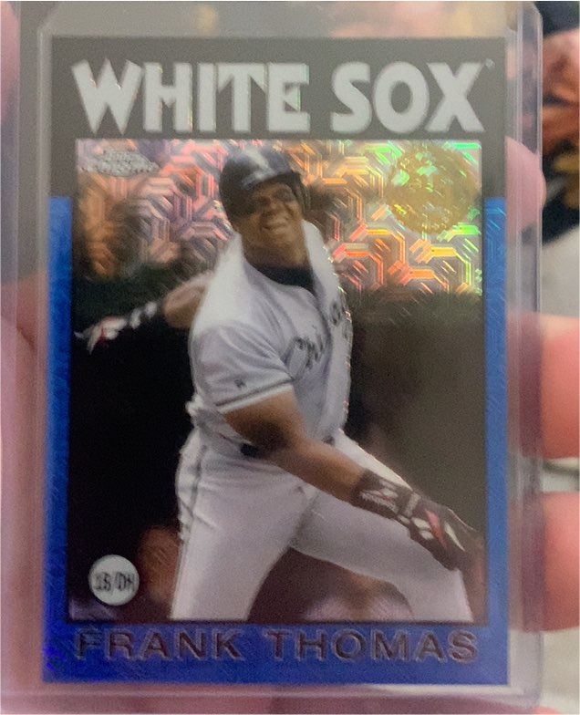 2021 Topps Chrome 1986 Silver Pack #86BC50 Frank Thomas — front