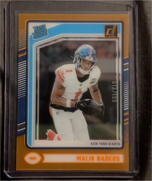 2024 Donruss Clearly #55 Malik Nabers — front