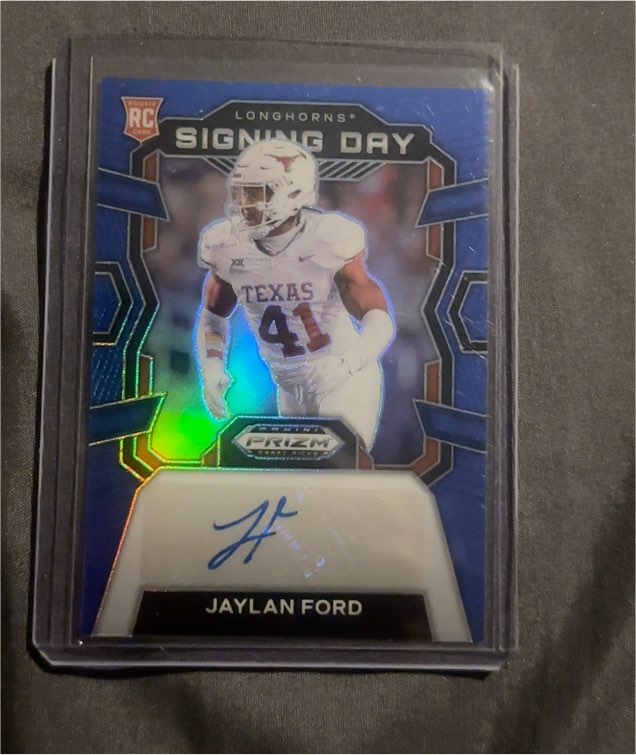 2024 Panini Prizm Draft Picks Signing Day #SD-JF Jaylan Ford — front