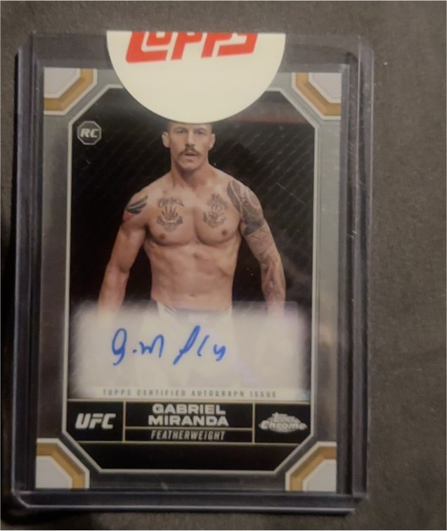 2024 Topps Chrome UFC #CRA-GMI Gabriel Miranda — front