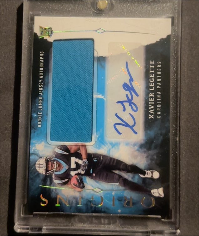 2024 Panini Origins #RJA-XLE Xavier Legette Rookie Jumbo Jersey Autographs — front