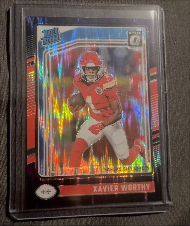 2024 Donruss Optic #300 Xavier Worthy Rated Rookie — front