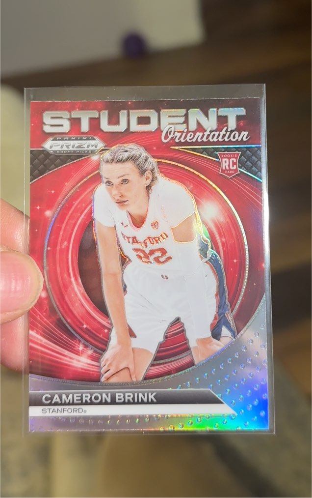 2024 Panini Prizm Draft Picks Student Orientation #3 Cameron Brink — front