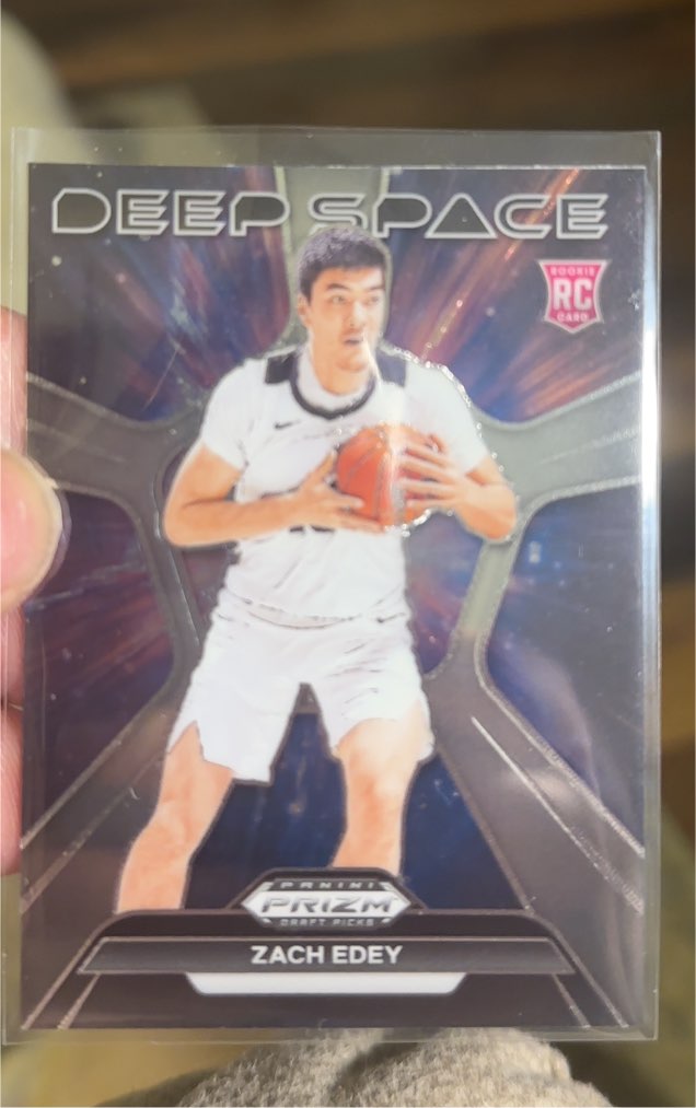2024 Panini Prizm Draft Picks #4 Zach Edey Deep Space Rookie Card — front