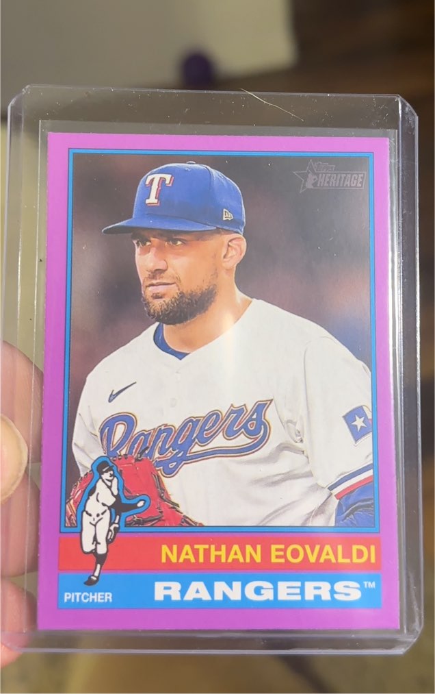 2025 Topps Heritage #34 Nathan Eovaldi — front