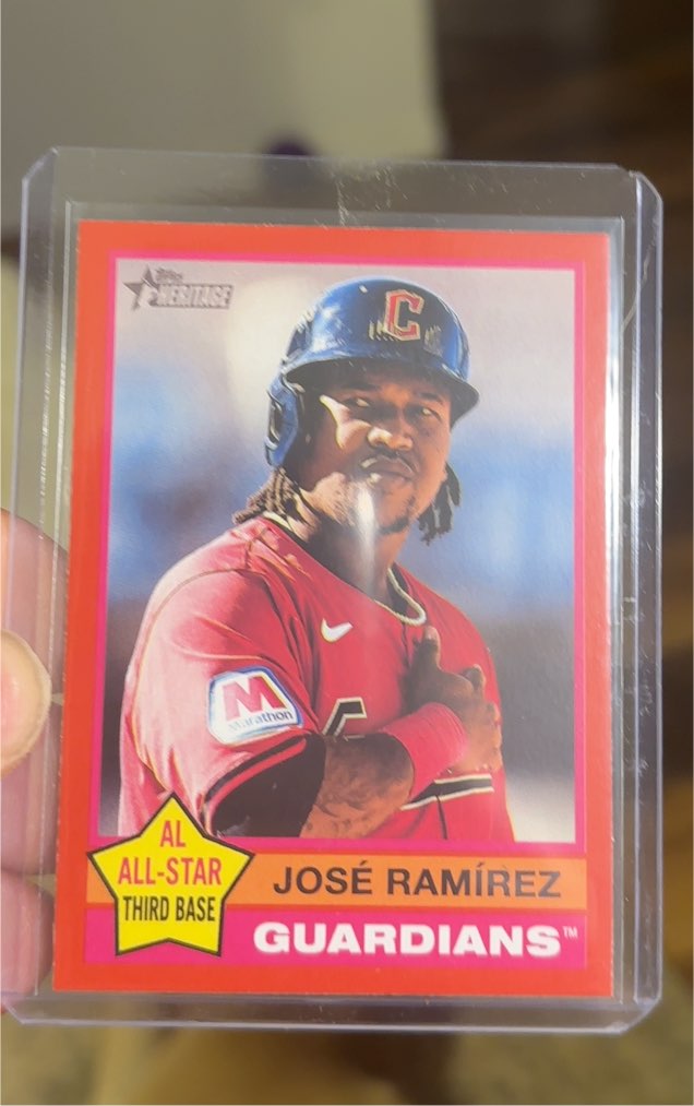 2025 Topps Heritage #169 José Ramírez — front