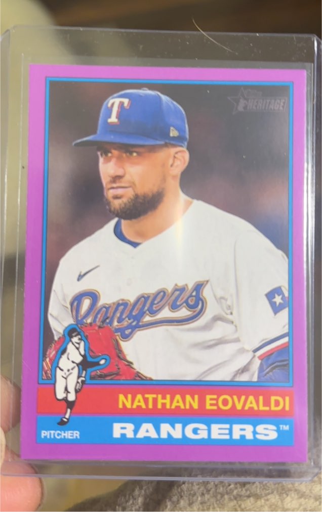 2025 Topps Heritage #34 Nathan Eovaldi — front