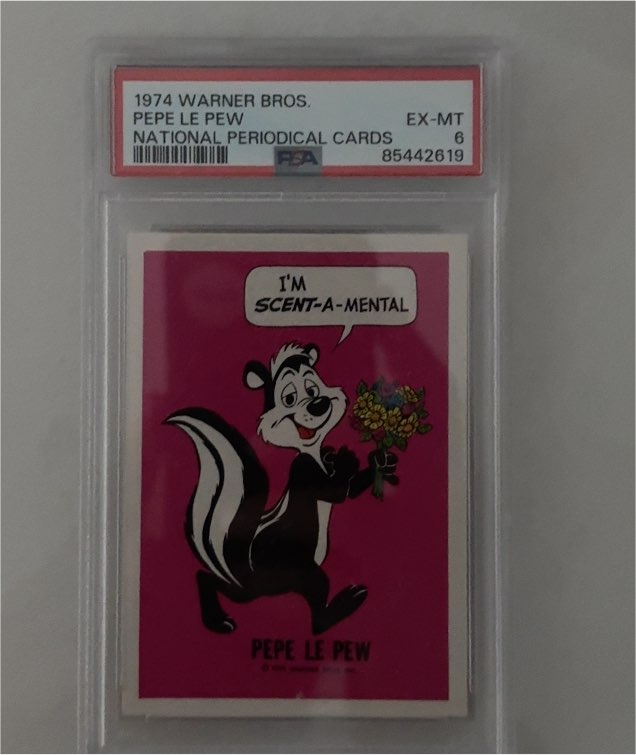 1974 Warner Bros. National Periodical Cards Pepe Le Pew — front