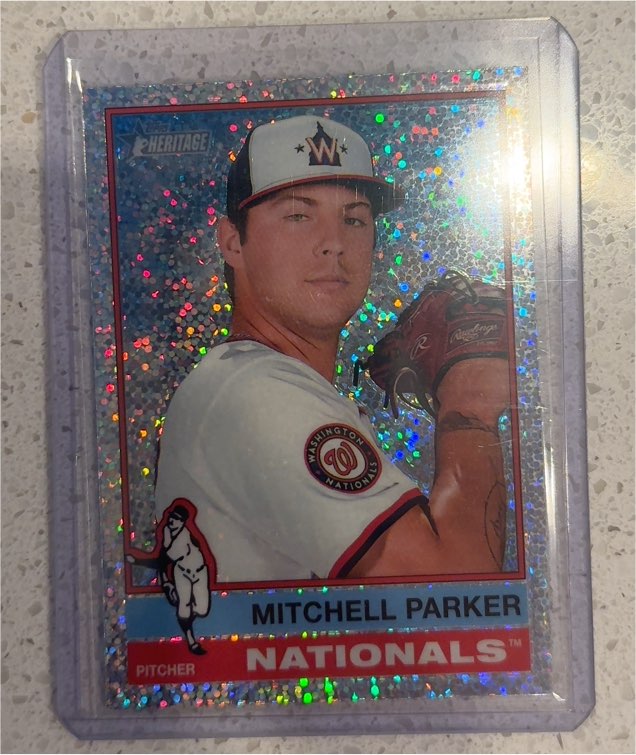 2025 Topps Heritage Chrome #311 Mitchell Parker — front