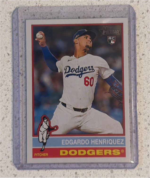 2025 Topps Heritage #180 Edgardo Henriquez — front