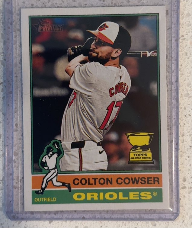 2025 Topps Heritage #245 Colton Cowser — front