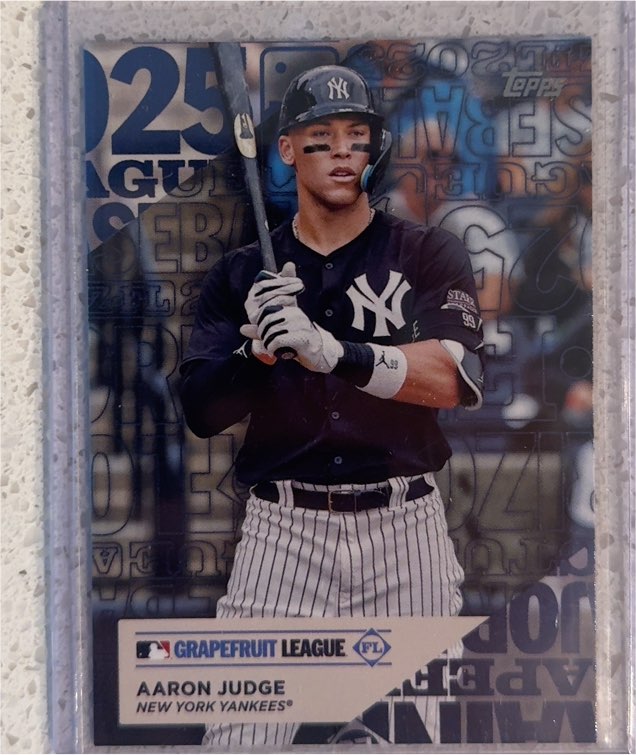2025 Topps Series 1 Training Grounds #TG-2 Aaron Judge — front