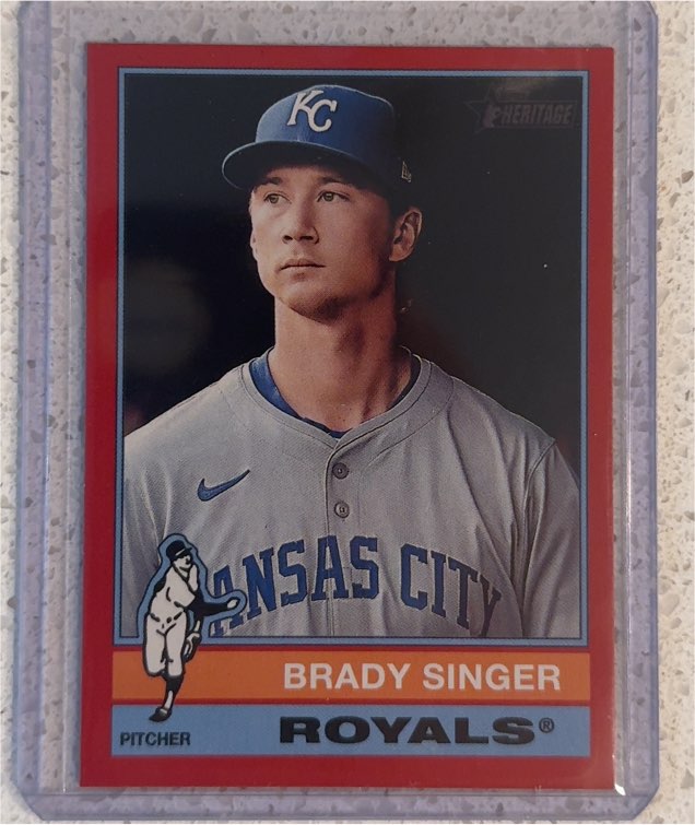 2025 Topps Heritage #333 Brady Singer — front