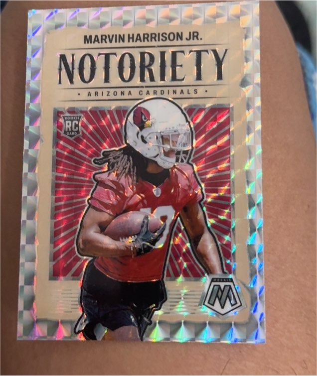 2024 Panini Mosaic #22 Marvin Harrison Jr. Notoriety — front