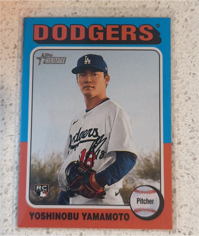 2024 Topps Heritage High Number #553 Yoshinobu Yamamoto — front