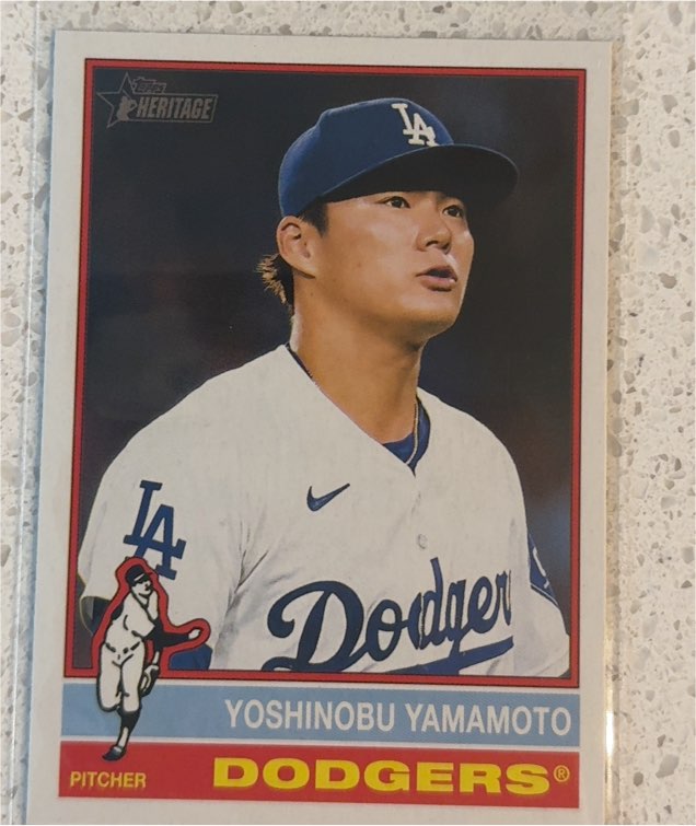 2025 Topps Heritage #172 Yoshinobu Yamamoto — front
