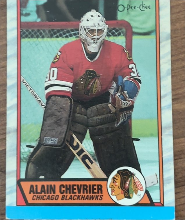 1989-90 O-Pee-Chee #132 Alain Chevrier — front