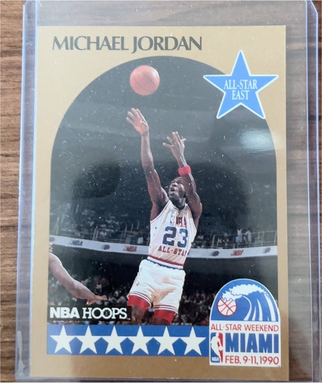 1990 NBA Hoops #5 Michael Jordan All-Star East — front