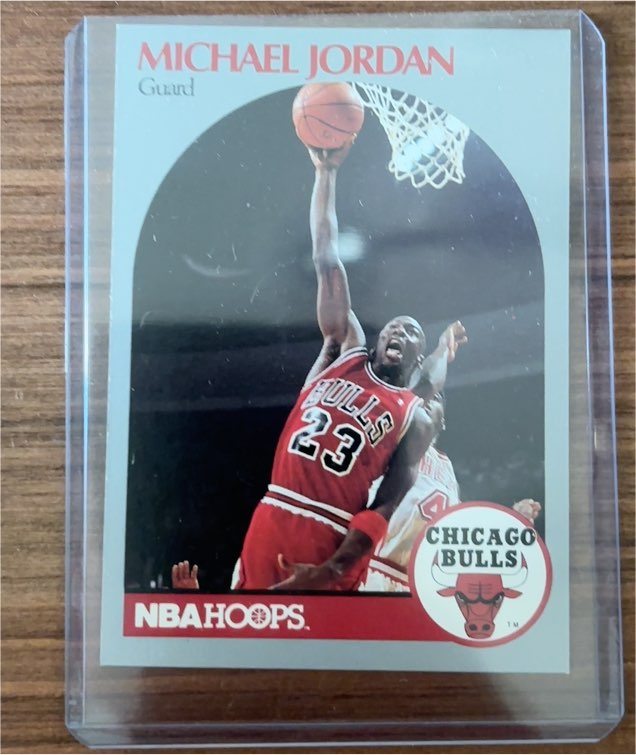 1990 NBA Hoops #65 Michael Jordan — front