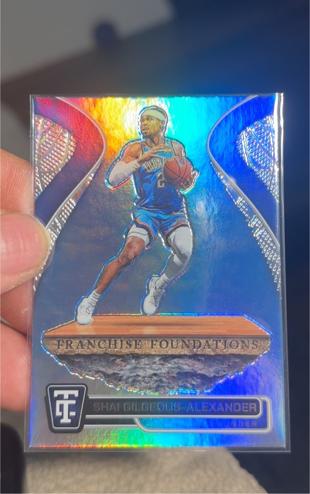 2024-25 Panini Totally Certified #6 Shai Gilgeous-Alexander Franchise Foundations Mirror — front