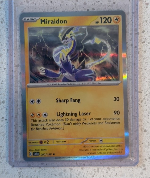 2023 Pokémon Scarlet & Violet #080 Miraidon — front
