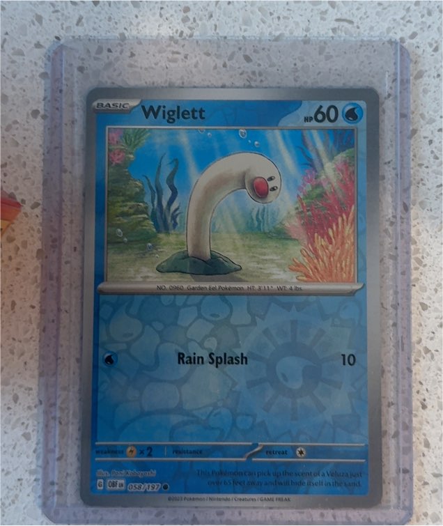 2023 Pokémon Obsidian Flames #058 Wiglett — front