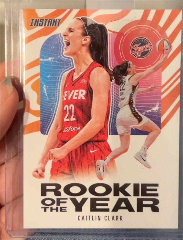 2024 Panini Instant #CCROY-A Caitlin Clark Rookie of the Year — front