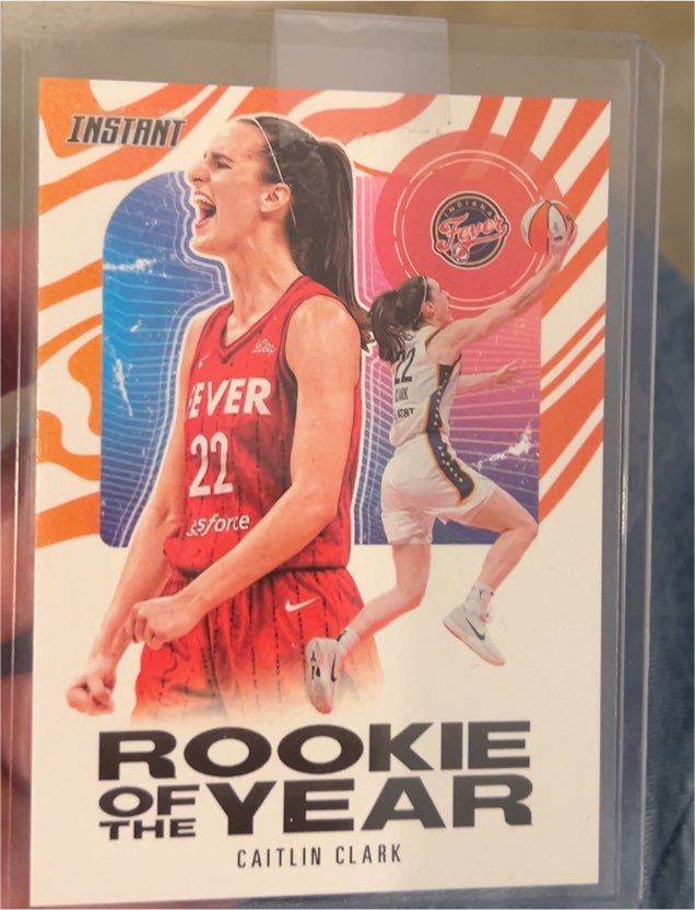 2024 Panini Instant #CCROY-A Caitlin Clark Rookie of the Year — front